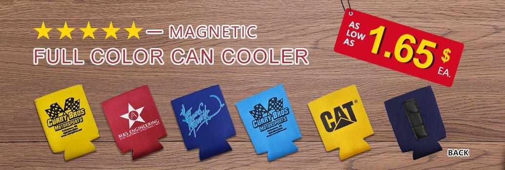 Keep Your Drink Cool: Full Color Custom Collapsible Neoprene Can Cooler - Magnetic