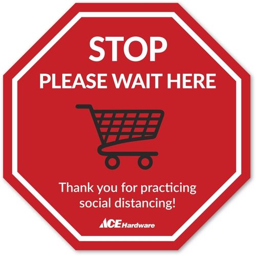 Full Color Octagon Removable Adhesive Custom Floor Decal - 12" x 12"