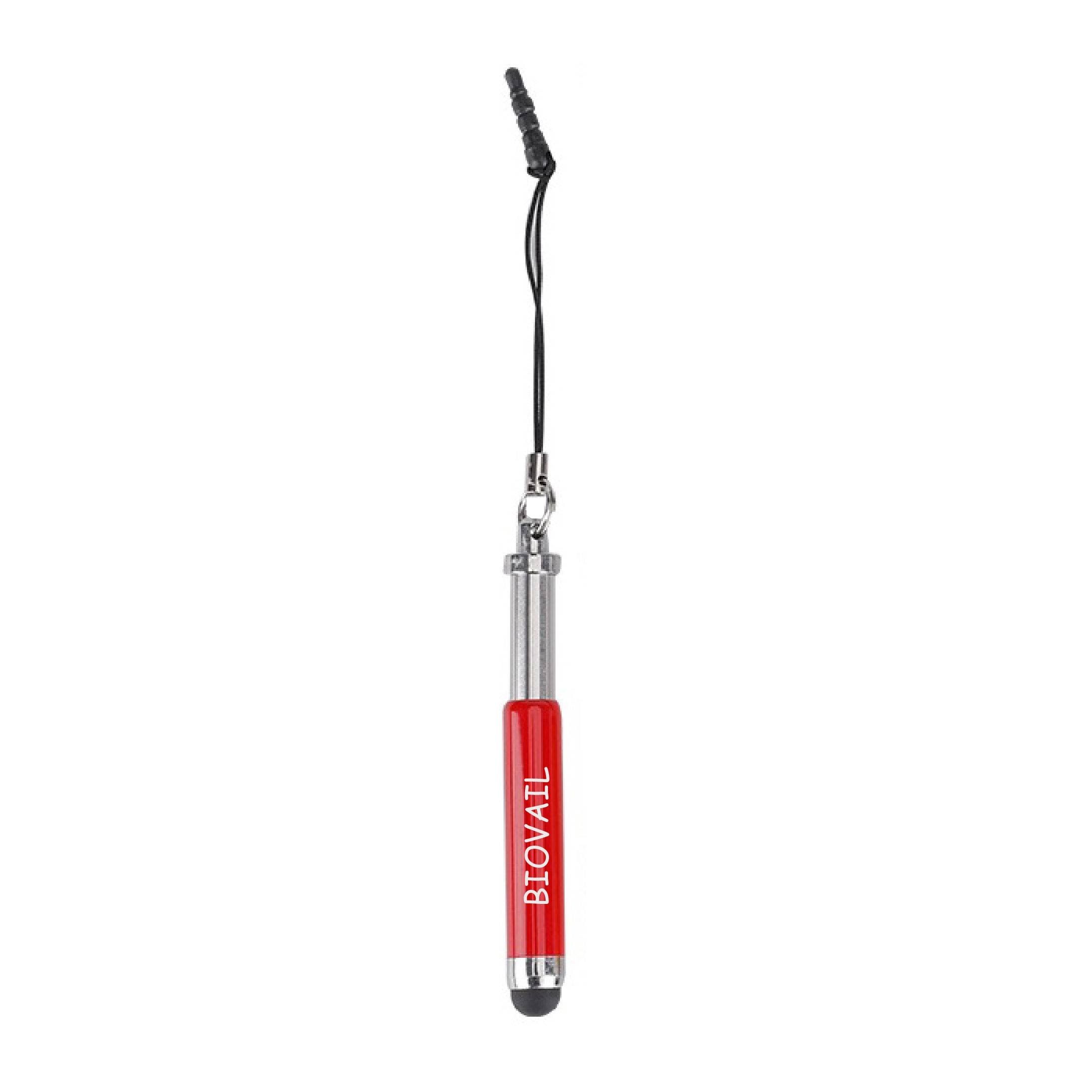 Mini Logo Stylus Pens w/ Earphone Jack Adapter