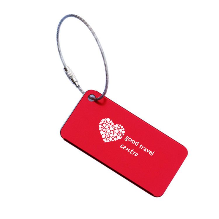Custom Compact Aluminum Luggage Tag