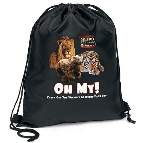 Full Color Custom Drawstring Backpack - 13"w x 16"h
