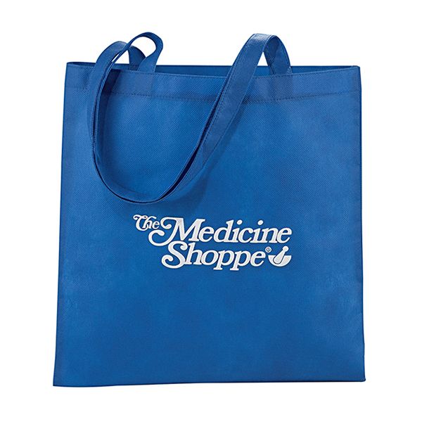 Custom Recycled Non-Woven Promotional Tote Bag - 15.5"w x 15"h x 0.5"d