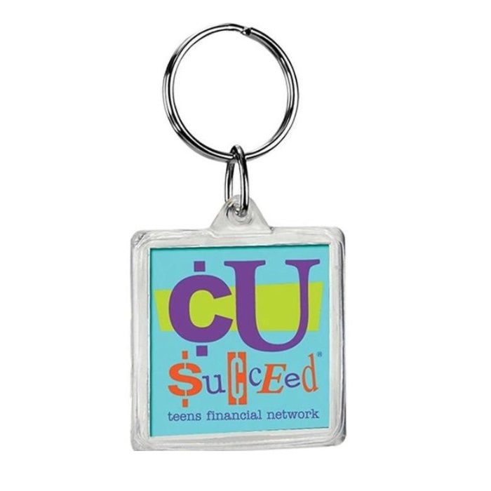 Full Color Square Acrylic Custom Keychains
