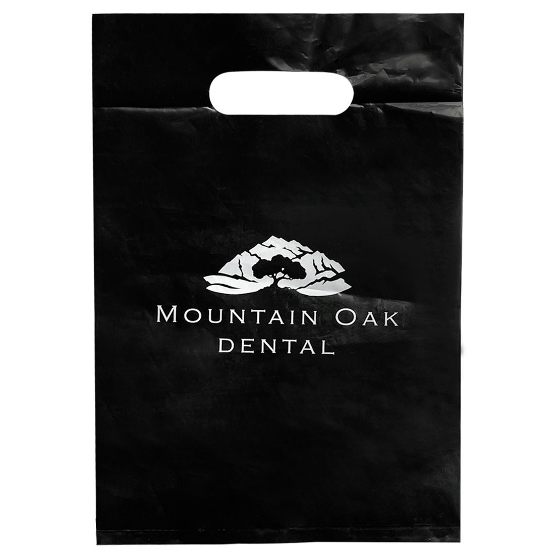 Die Cut Handle Custom Plastic Bag - 8"w x 12"h