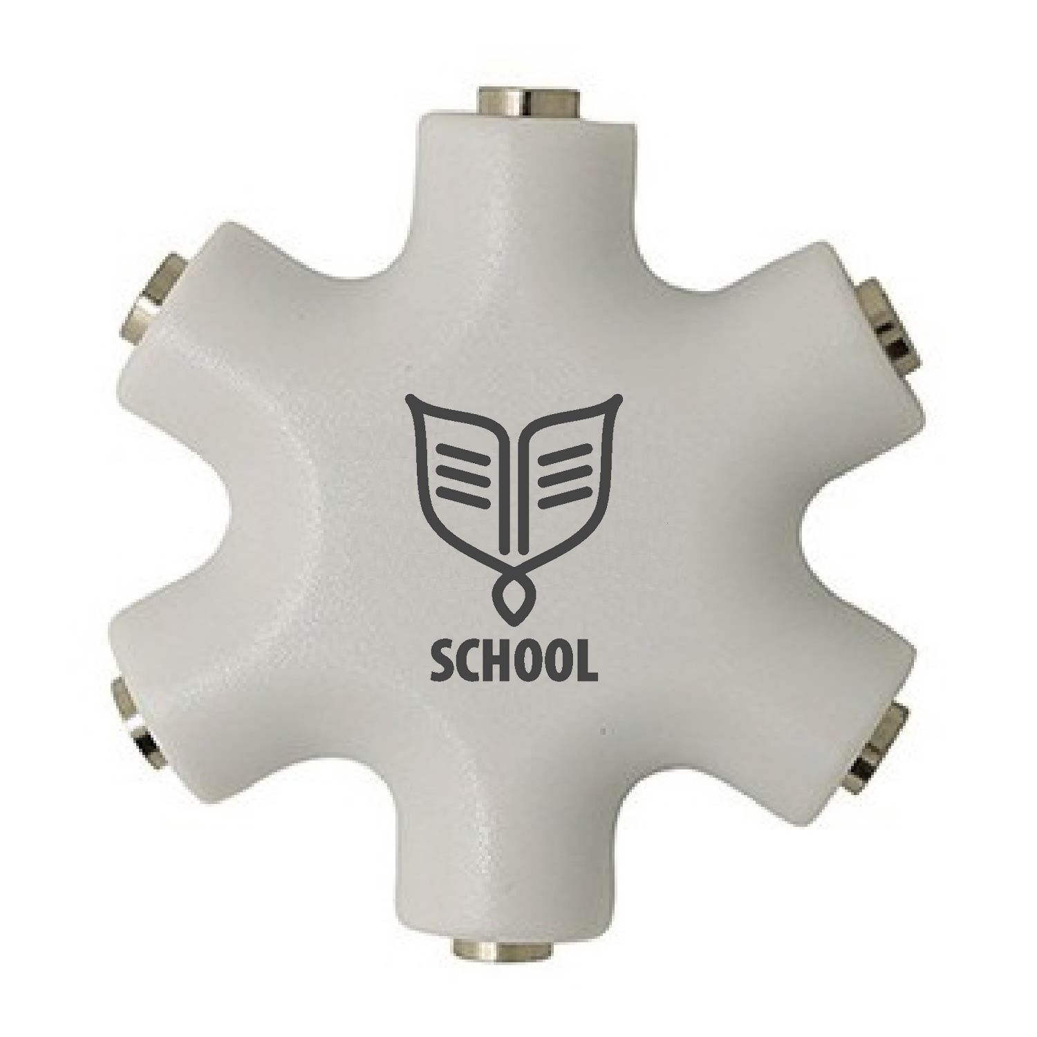 Custom Snowflake 6 Prot Headset Hub Splitter