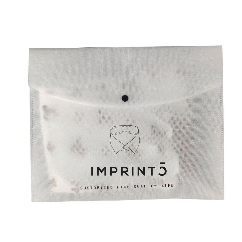 Custom Non-woven Snap Hand Bag - 18"w x 14"h