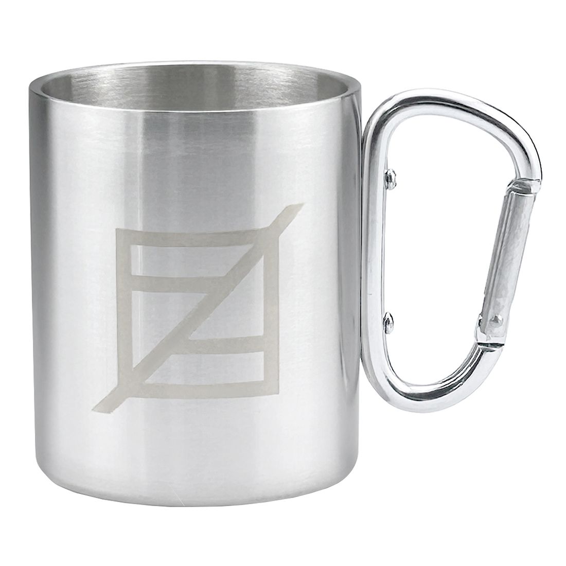 Custom Carabiner Handle Stainless Steel Mugs - 10 oz.
