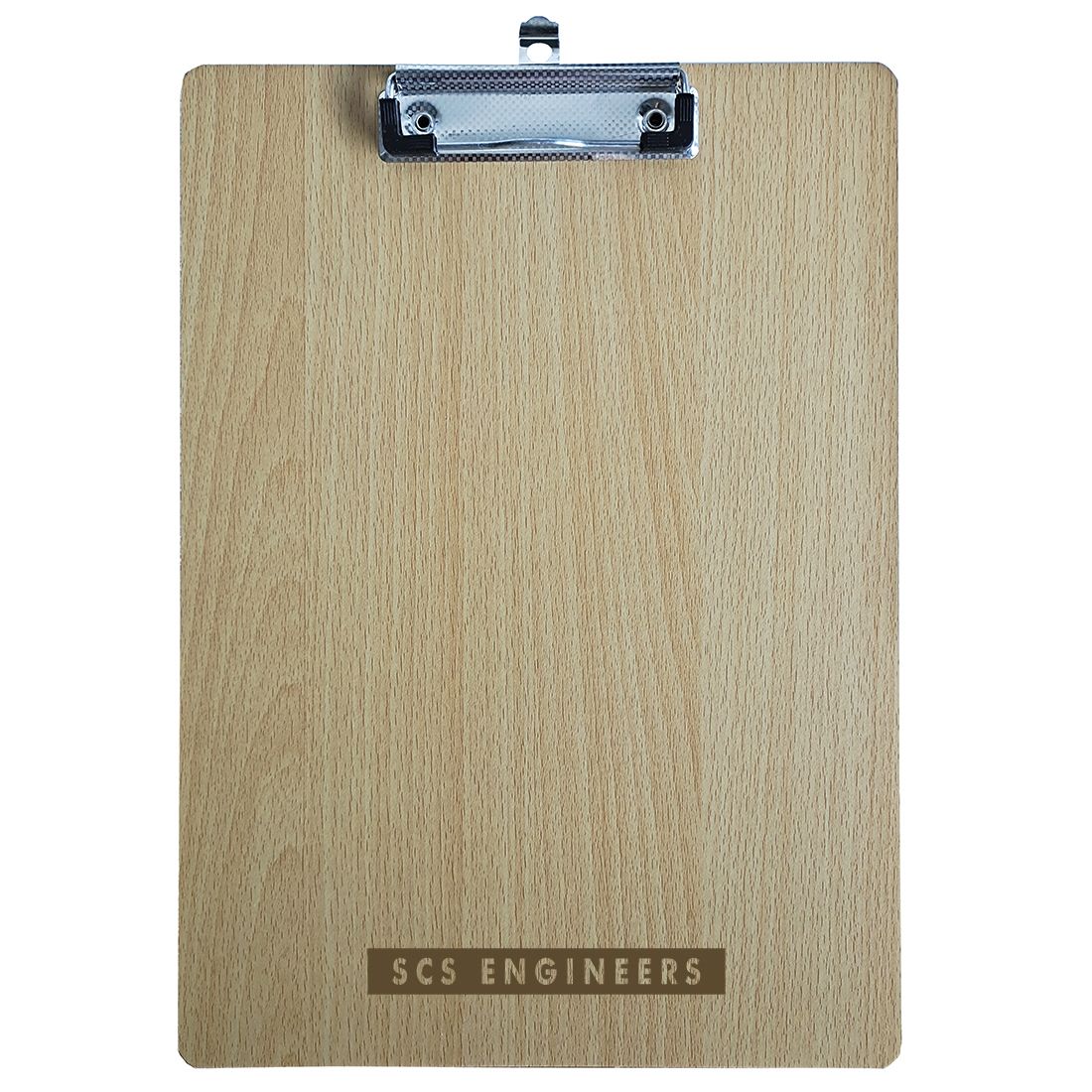 Custom Letter Sized Wooden Clipboard w/ Metal Clip