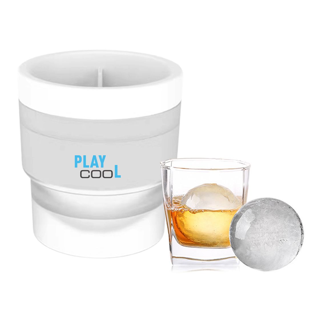 Custom Reusable Ice Ball Maker Mold for Whiskey & Cocktail