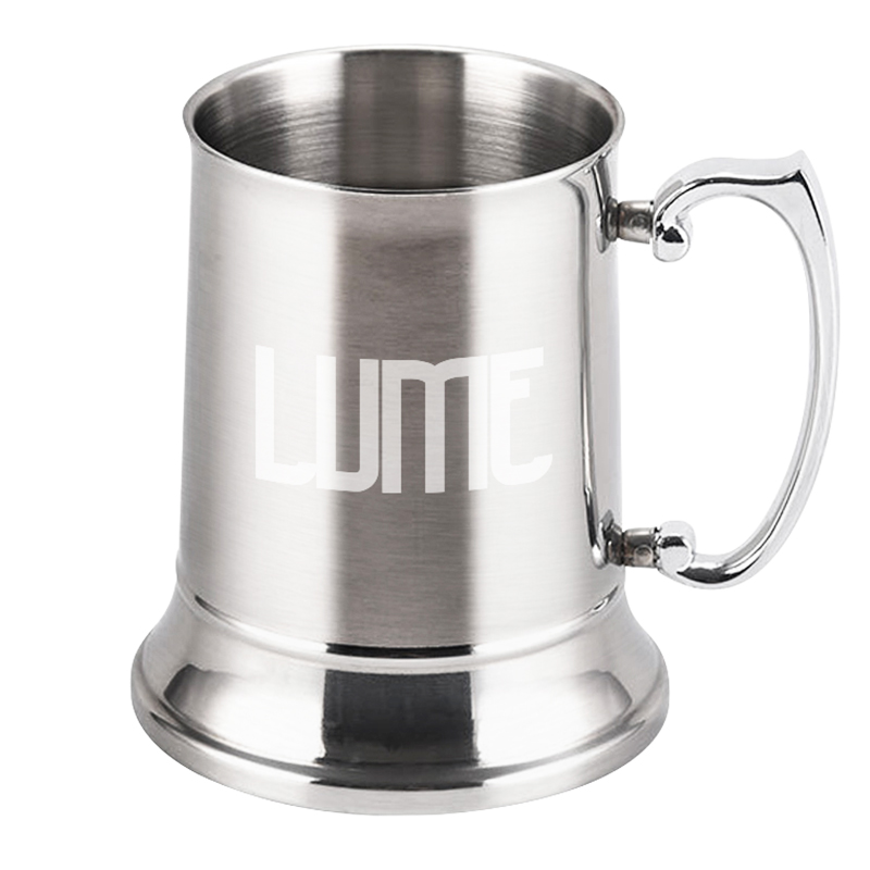 Custom Stainless Steel Beer Mugs - 16 oz.