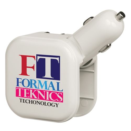 Full Color 2-in-1 USB/AC Customized Chargers w/ Dual USB Ports