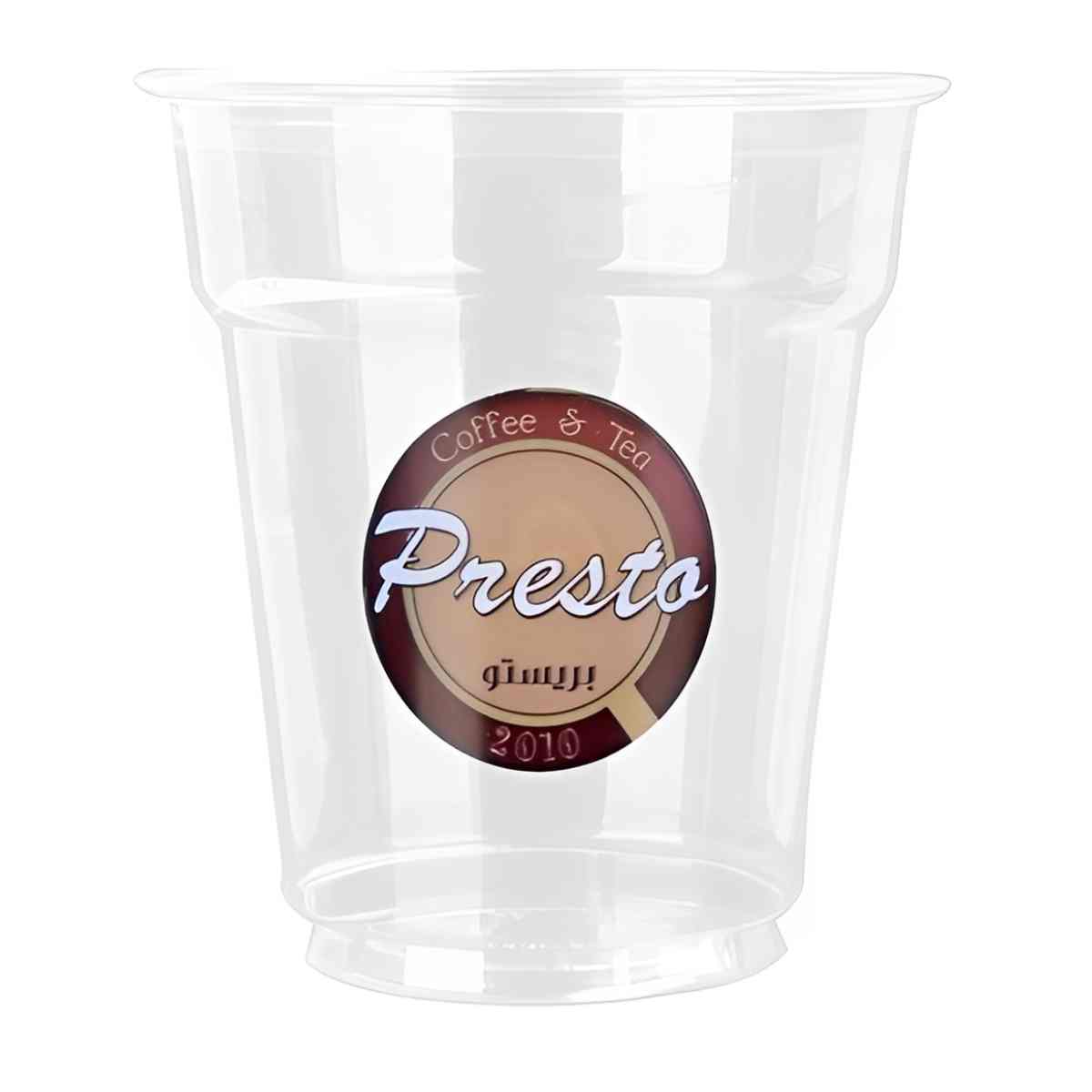 8 oz. Custom Plastic PET Cold Cups (78mm) - 1000 / Case