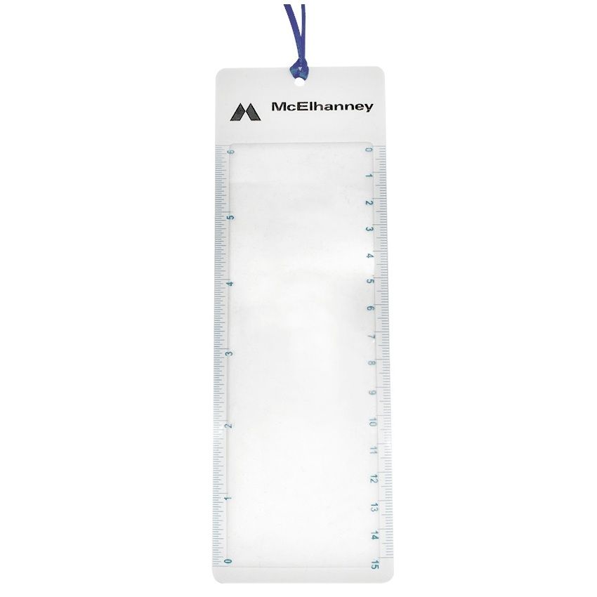 Custom Tassel-Top Bookmark with Magnifier Ruler