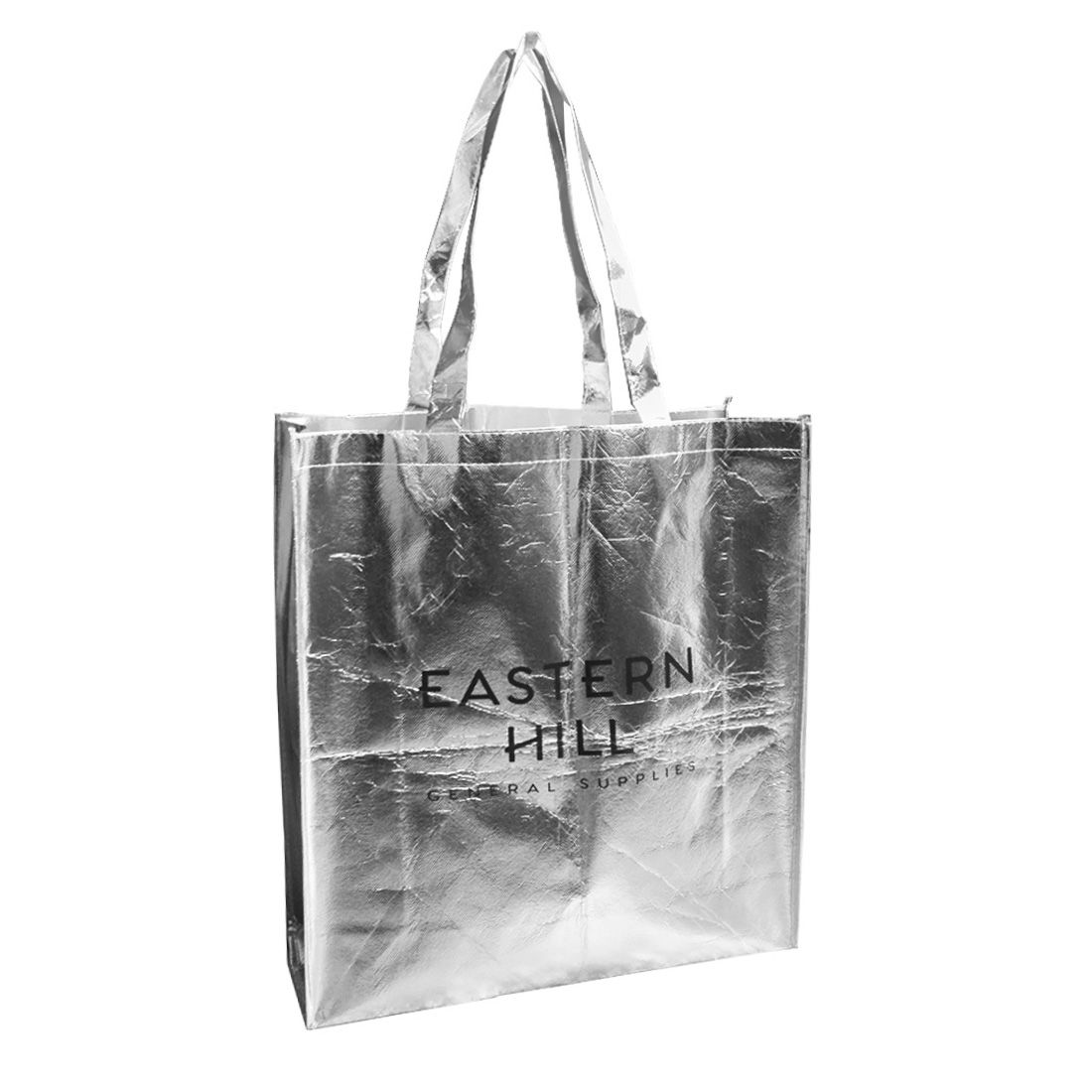 Custom Metallic Fashion Tote Bag - 15.75"w x 17.5"h x 6"d