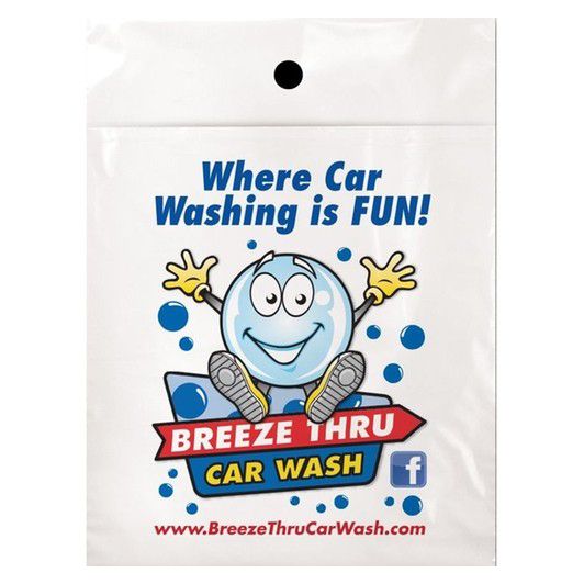 Custom Full Color Litter Plastic Bags - 9"w x 12"h