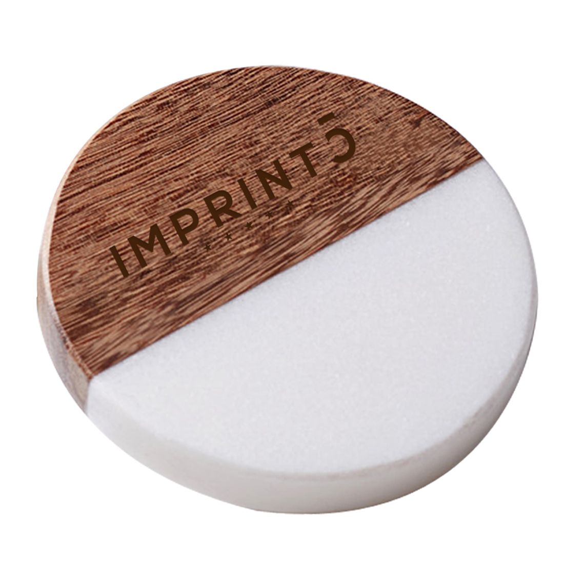 Custom Marble Wood Engraved Coaster