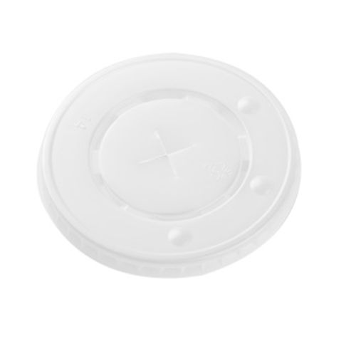 Flat Lids for 12oz Paper Cold Cups (80mm) - 1000 / Case