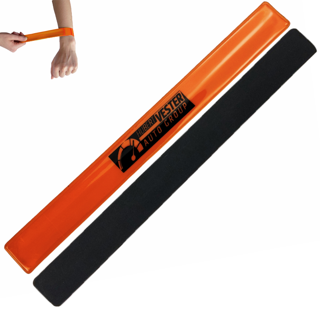 Custom Reflective Slap Bracelets - 9.5" x 1"