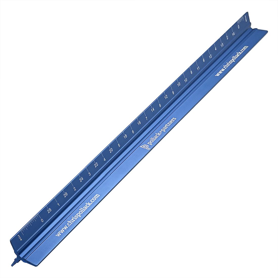 Custom Solid Triangular Architect Scale Rulers - 12