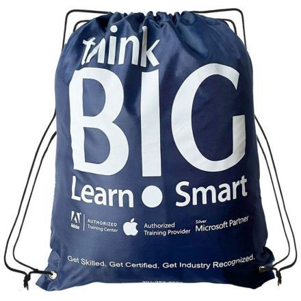 Custom Cinch Up Drawstring Backpack - 14.5"w x 17.5"h