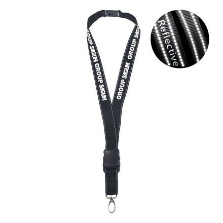 Reflective Breakaway Custom Lanyards - .75"w