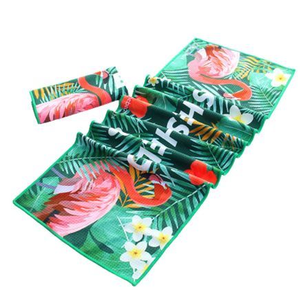 Full Color Custom Waffle Sports Towel - 12'' x 40''