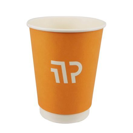 12 oz. Custom White Insulated Paper Hot Cups (90mm) - 500 / Case