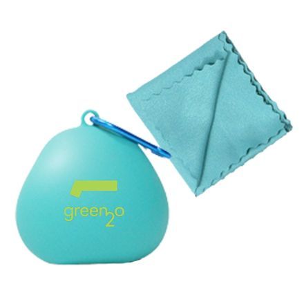 Custom Quick Dry Cooling Towel w/ Carabiner Case - 12'' x 32''