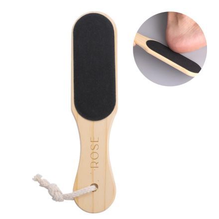 Custom Wooden Pedicure 2-Sided Foot File