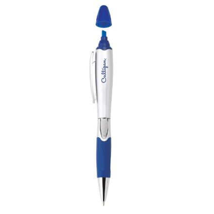 Ballpoint Promotional Pen & Highlighter w/ Comfort Grip