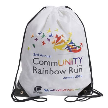 Custom Drawstring Backpack - 13.5"w x 17"h