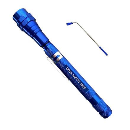 Custom Aluminum Telescopic Flashlight w/ Magnet