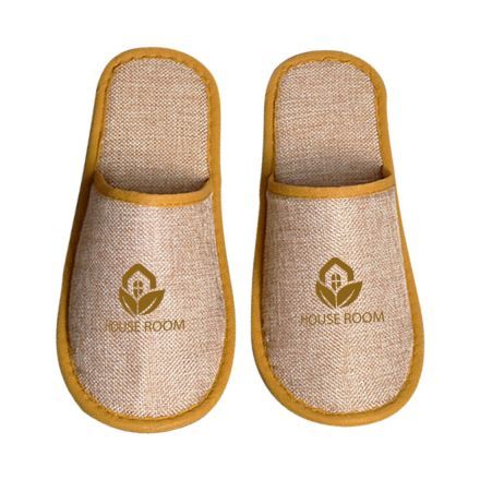 Custom Closed Thickened Soles Linen Breathable Disposable Slippers