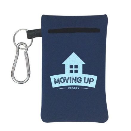 Custom Neoprene Electronics Pouch w/ Carabiner