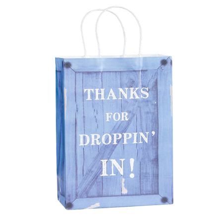 Custom Debbie White Paper Bag - 10"w x 13"h x 5"d