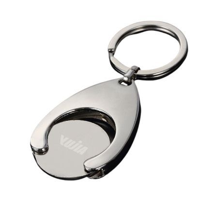 Custom Shopping Trolley Release Coin Token w/ Keyring