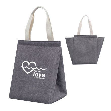 Custom Insulated Waterproof Lunch Tote Bag - 8"w x 10"h x 6"d