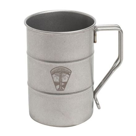Custom Retro Stainless Steel Camping Beer Coffee Mug - 12.5 oz.