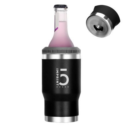 Custom Double Wall Tumbler Can Cooler w/ Bottle Opener - 14 oz.