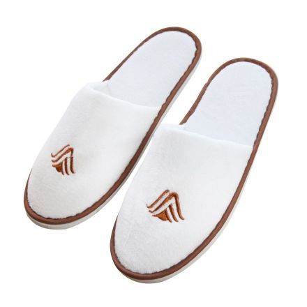 Custom Toe Terry Closed Slippers w/ Colored Trim