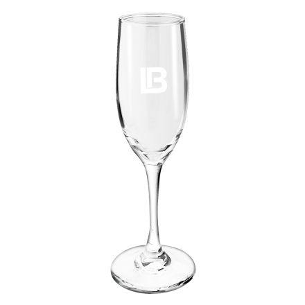 Custom Champagne Flute Glassware - 6.5 oz.