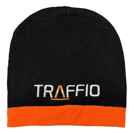 Custom Embroidered Knit Beanie w/ Stripe