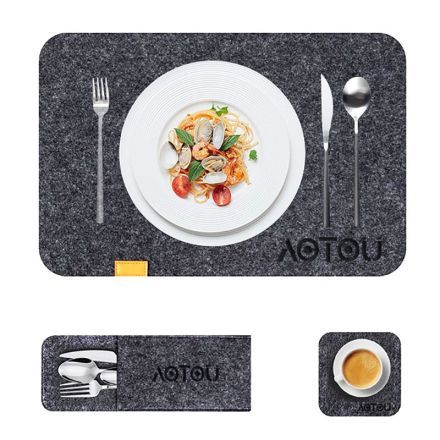 Custom Heat Resistance Felt Table Placemat Set