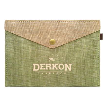 Custom Jute A4 Document Envelope - 13" w x 9" h