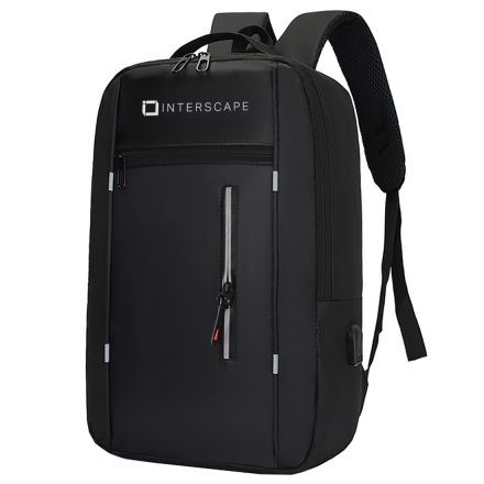 Custom Lightweight Laptop Backpack w/ USB Charging Port - 15.6"