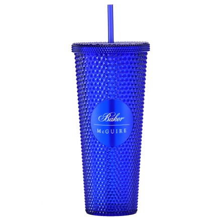 Custom Studded Tumbler w/ Straw - 24 oz.