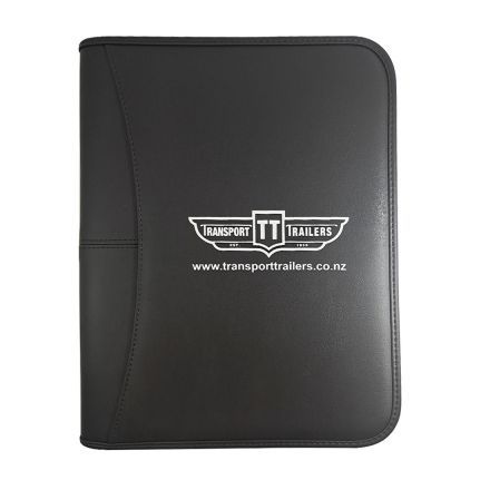 Custom Premium Zippered Portfolio - 10"w x 13"h