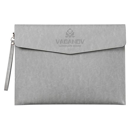 Custom PU Leather Document Envelope w/ Handle