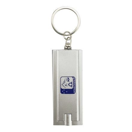 Custom Rectangular LED Light Keychain