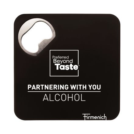 Custom Square Bottle Opener Coaster